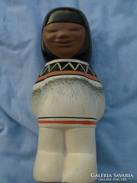 Daruma a japán szerencsebaba kerámiából  jelzett  B.W. szignóval  1784 gramm