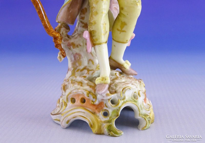 0I027 Antik SCHWARZA-SAALBAHN porcelán figura