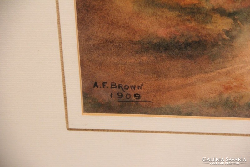 A. F. Brown szignóval - Erdő 1909