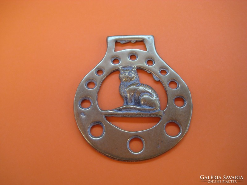 English horse tool, belt decoration, polished from cast copper
