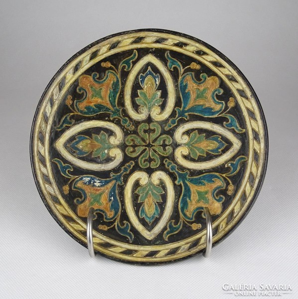 0W995 Antik Johann Maresch terrakotta tányér18 cm