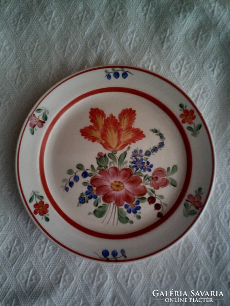 Floral porcelain wall plate