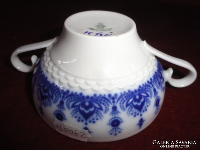 Hutschenreuther  német porcelán leveses csésze. Kobalt kék mintával. Vanneki!
