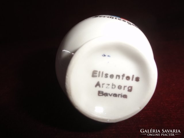 Ellsenfels arzberg Bavarian German porcelain mini vase with handles.
