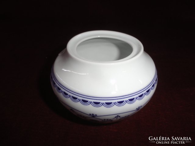 Arzberg német porcelán cukortartó, tető nélkül, kobalt kék mintával.