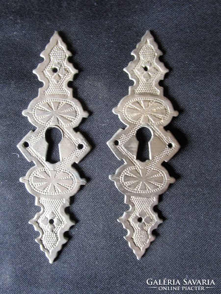 Art Nouveau label furniture restoration beaten antique copper beaten pewter ornament set