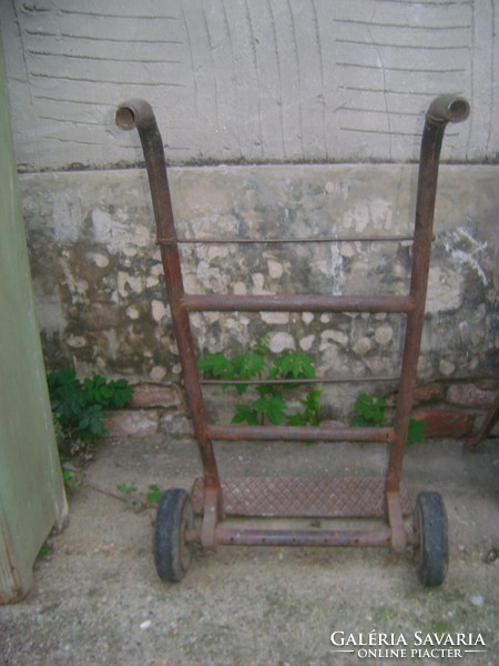 Antique mill cart, miller's cart - iron - industrial loft design
