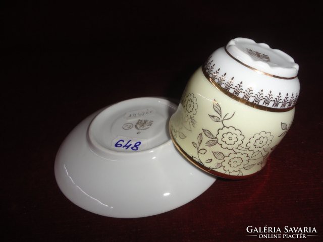 Mz Czechoslovak porcelain coffee cup + coaster. Antique from 1940. It has a set of 6 pieces!