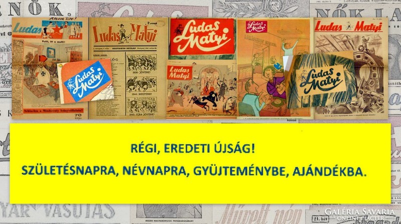 1988 szeptember 7  /  Ludas Matyi  /  SZÜLETÉSNAPRA RÉGI EREDETI ÚJSÁG Szs.:  6990