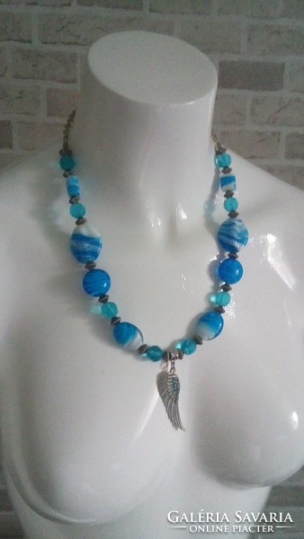 Action! Blue angel necklace