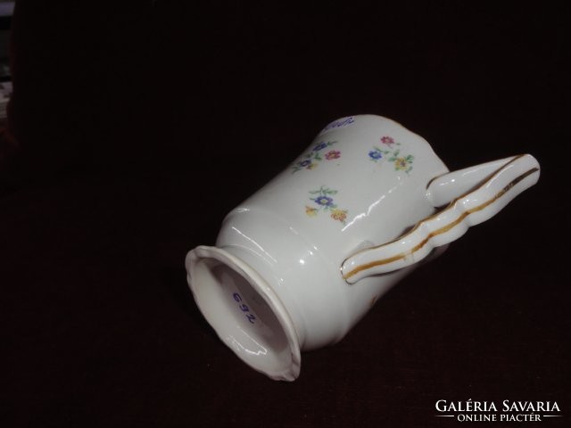 Zsolnay porcelain coffee maker, antique, shield sealed, without lid. With tiny floral pattern. He has!