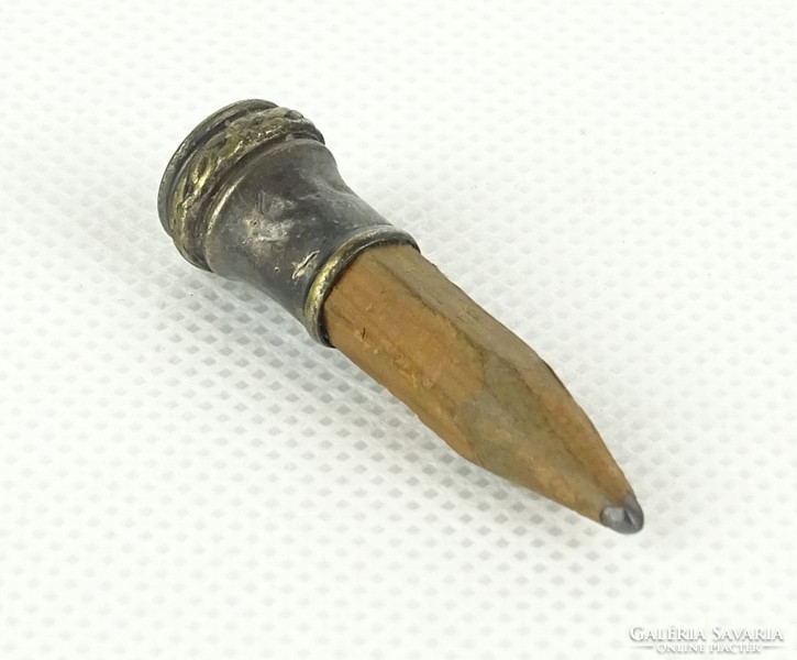 0X825 Régi ezüstözött ceruzavég ceruzadísz