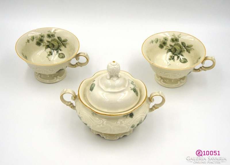 German hand-painted porcelain coffee set from the 1930s.