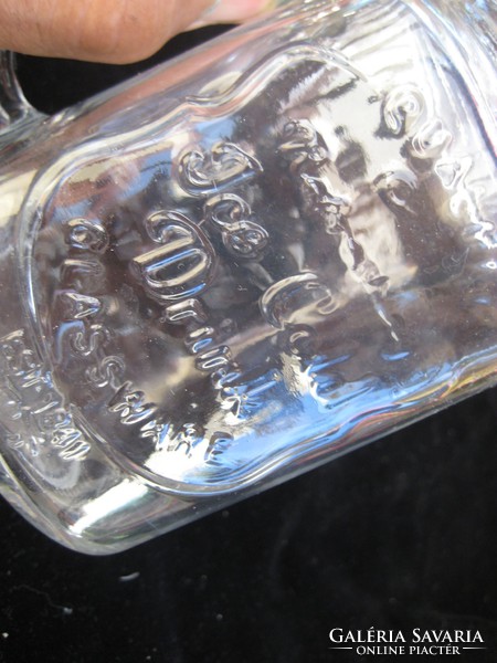 Glass jar with ears 10 x 13 cm