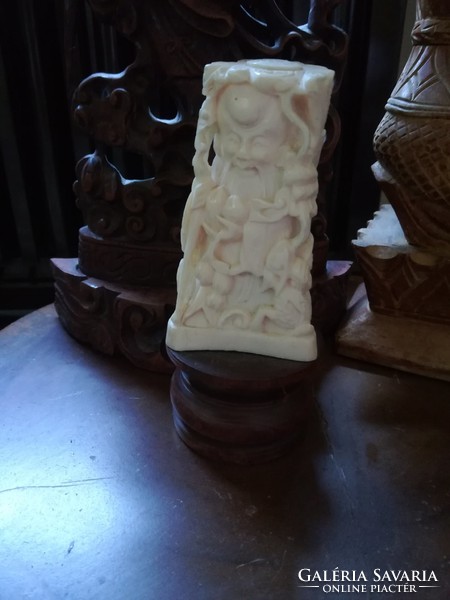 Oriental carved bone sculpture