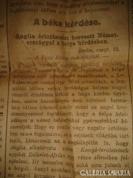 Pesti Hírlap 1917 szeptember 20.