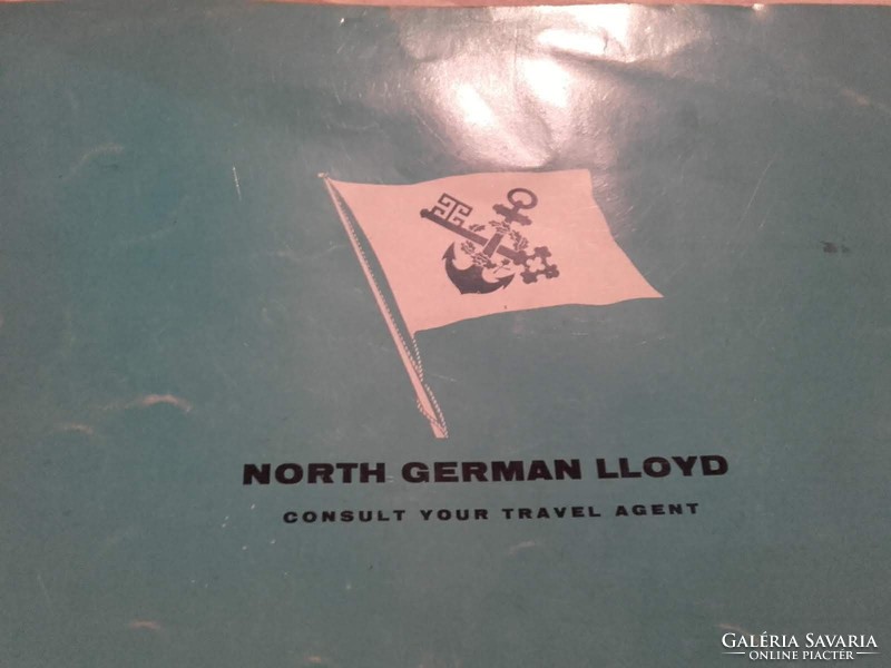 Az 1959-ben épített "BREMEN" Észak-német Lloyd zászlóshajó-  reklám kiadvány ,újság