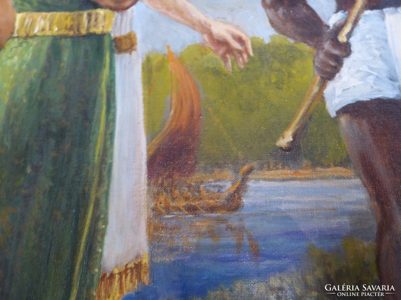  Nagyméretű Kleopátra és Antóniusz - Festmény