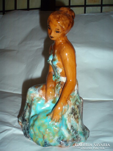 Art deco ceramic female figure