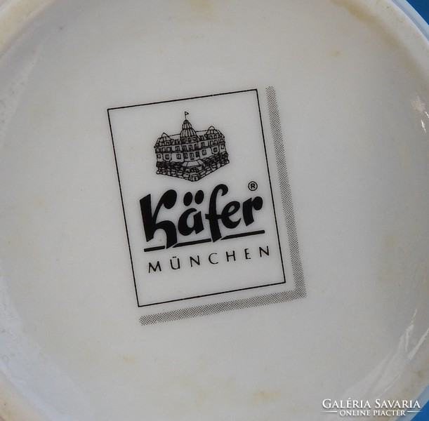 Kafer München mesemintás kastély jelenetes jelzett bögre