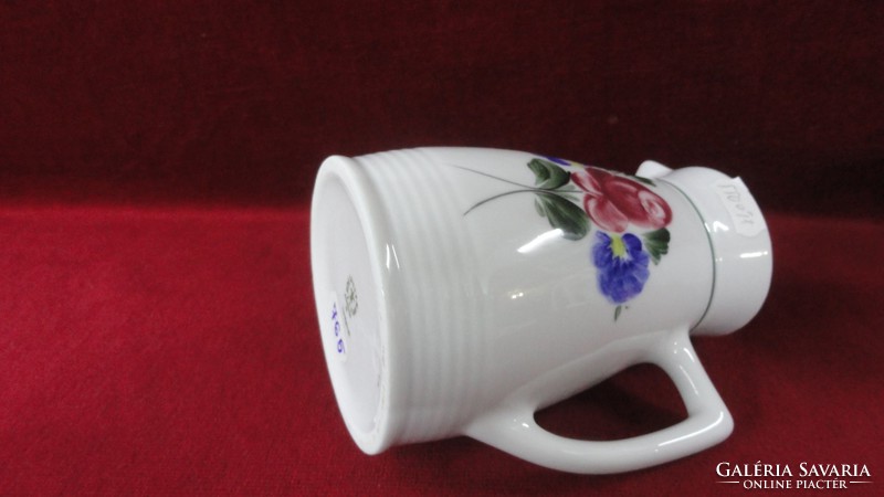 Lilien porcelain Austria. Hand painted wine set. Half liter jug with 3 glasses. He has!