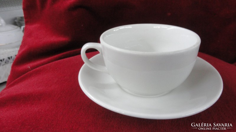 Lilien porcelain Austria. Antique tea cup + saucer, white. He has!
