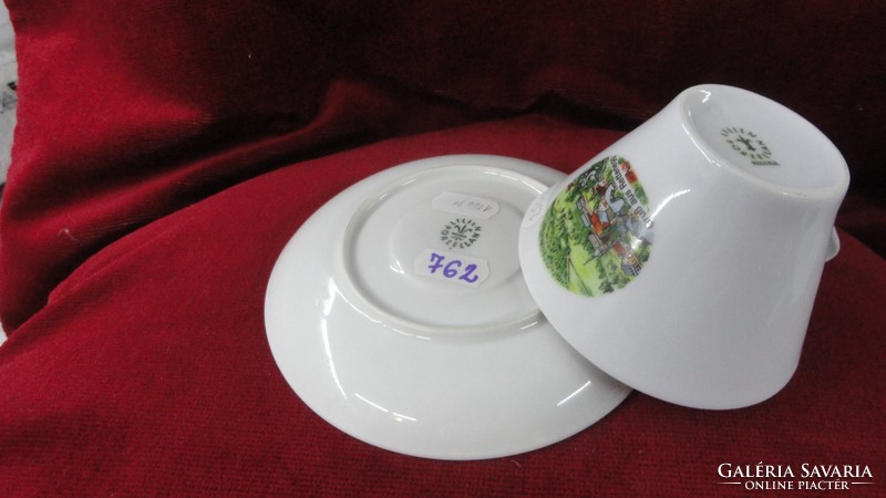 Lilien porcelain Austria, commemorative teacup + coaster made of rettenegg. He has!