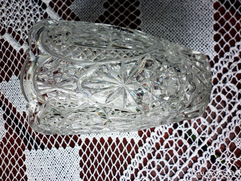 Régi csiszolt kristály váza