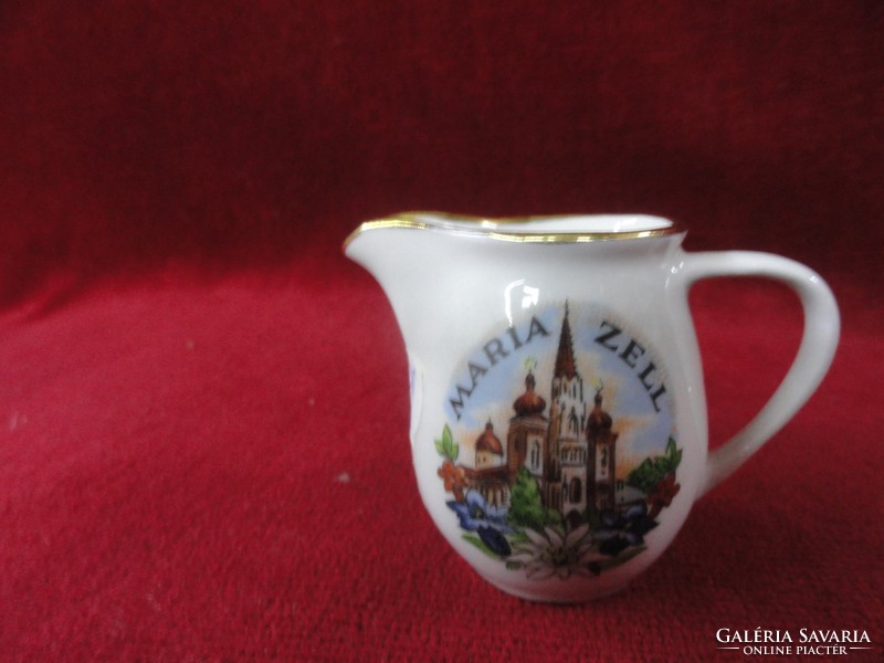 Lilien porcelain Austria mini memorial jug, with Maria Zell view. He has!