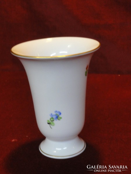 Herendi porcelán váza, vitrin minőség, virágmintás. Vanneki!