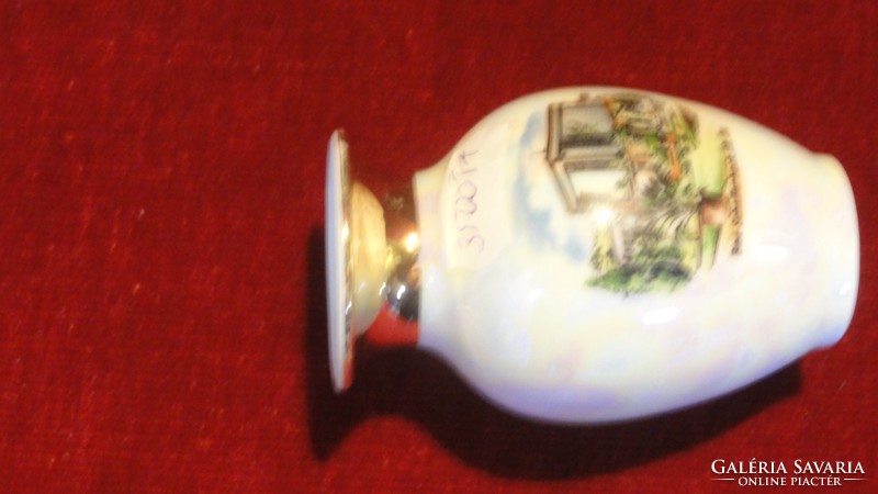 ROYAL porcelán Bavaria KPM kézzel festett váza, lüszter mázas. Vanneki!