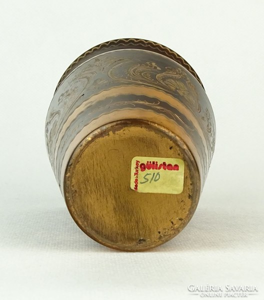 0Q842 Gazdagon díszített GÜLISTAN török váza 14 cm