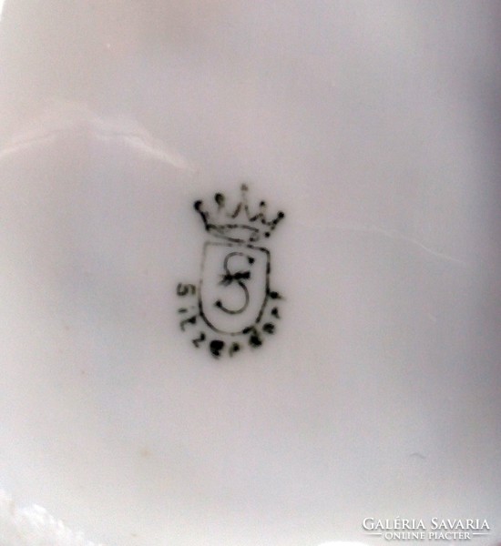 100 éves Sitzendorfi ritka porcelán fogat