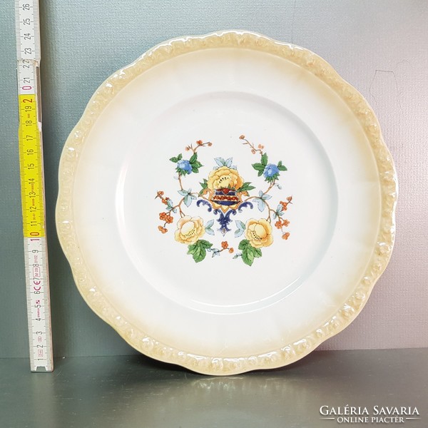 Zsolnay "Éva" virágmintás porcelán tányér (860)