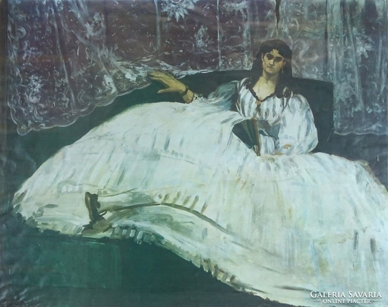 0X889 Aduard Manet : "Hölgy legyezővel" reprint