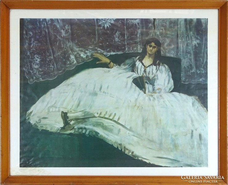 0X889 Aduard Manet : "Hölgy legyezővel" reprint