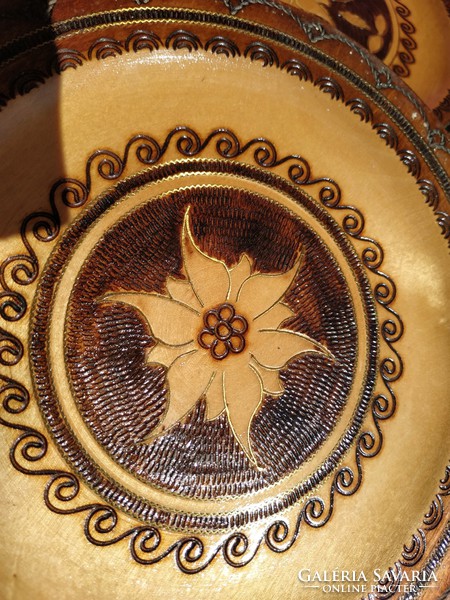 5 Pcs. Copper fiber wooden bowl, a bowl within a bowl!