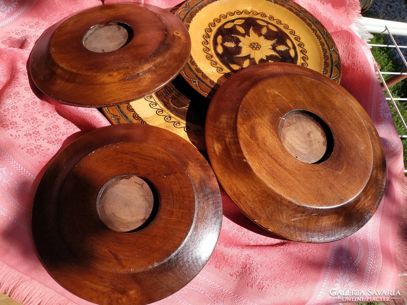 5 Pcs. Copper fiber wooden bowl, a bowl within a bowl!