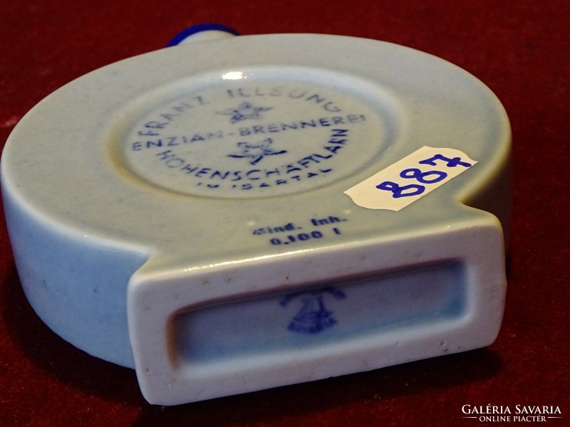 Blue bottle with Austrian porcelain altenkunstadt marked Franz ilsung. Its diameter is 9.5 cm. He has!