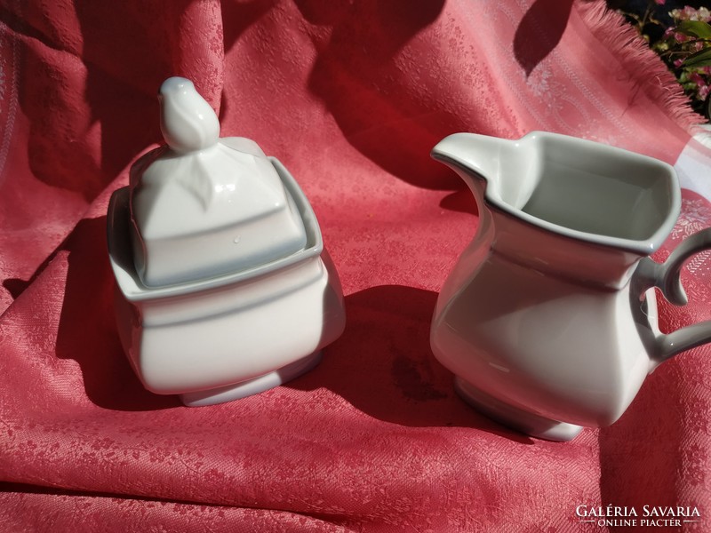 Porcelán cukortartó és tejszínes kiöntő pótlásra