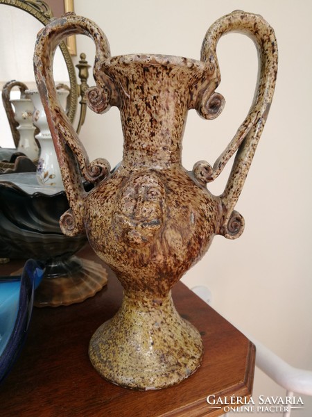 Vampire vase with human head