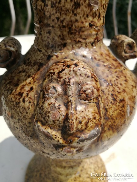 Vampire vase with human head