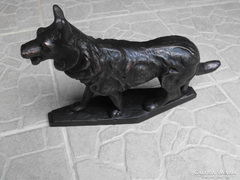 Öntöttvas Nagy Farkas kutya vas Nehéz öntvény szobor