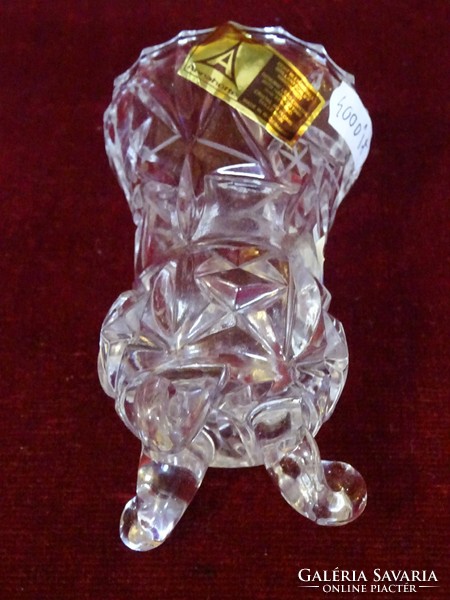 Lead crystal vase, Anna Hütte German, hand polished, flawless. He has!