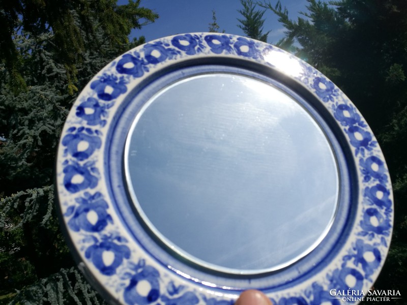 Ceramic wall mirror