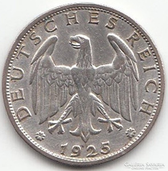 Német Reichsmark 1925F  AG ezüst !