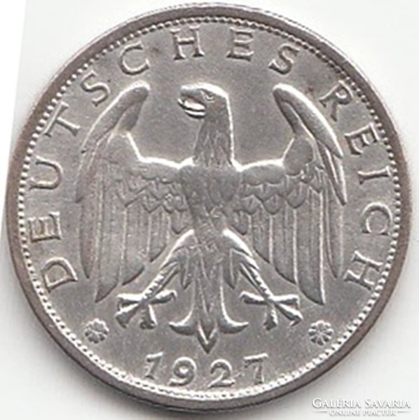Német Reichsmark 1927F  AG ezüst ! Ritka .