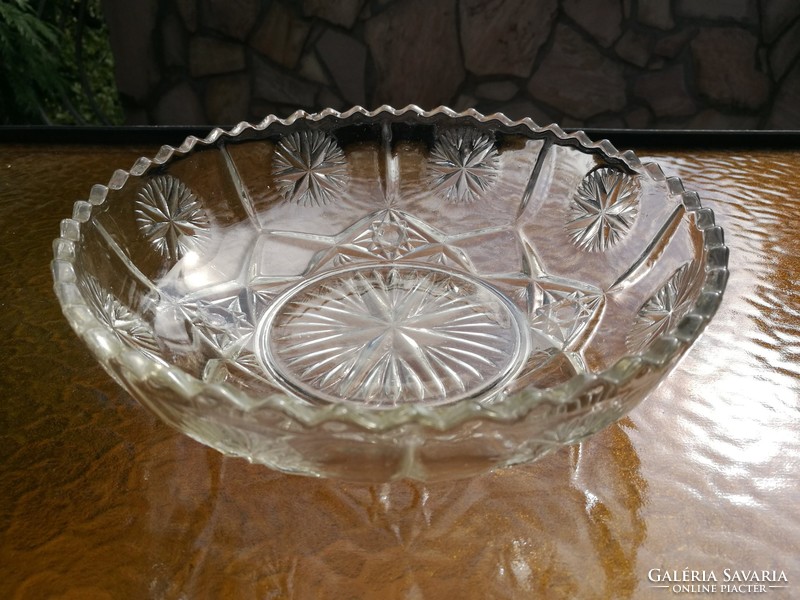 Old star glass bowl