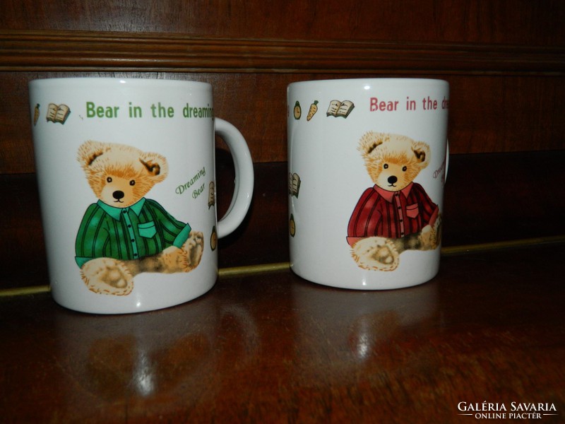 Bear in the dreaming - teddy bear mug couple marked banta anita