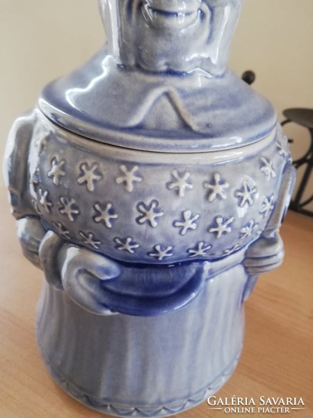 German faience biscuit container 29 cm